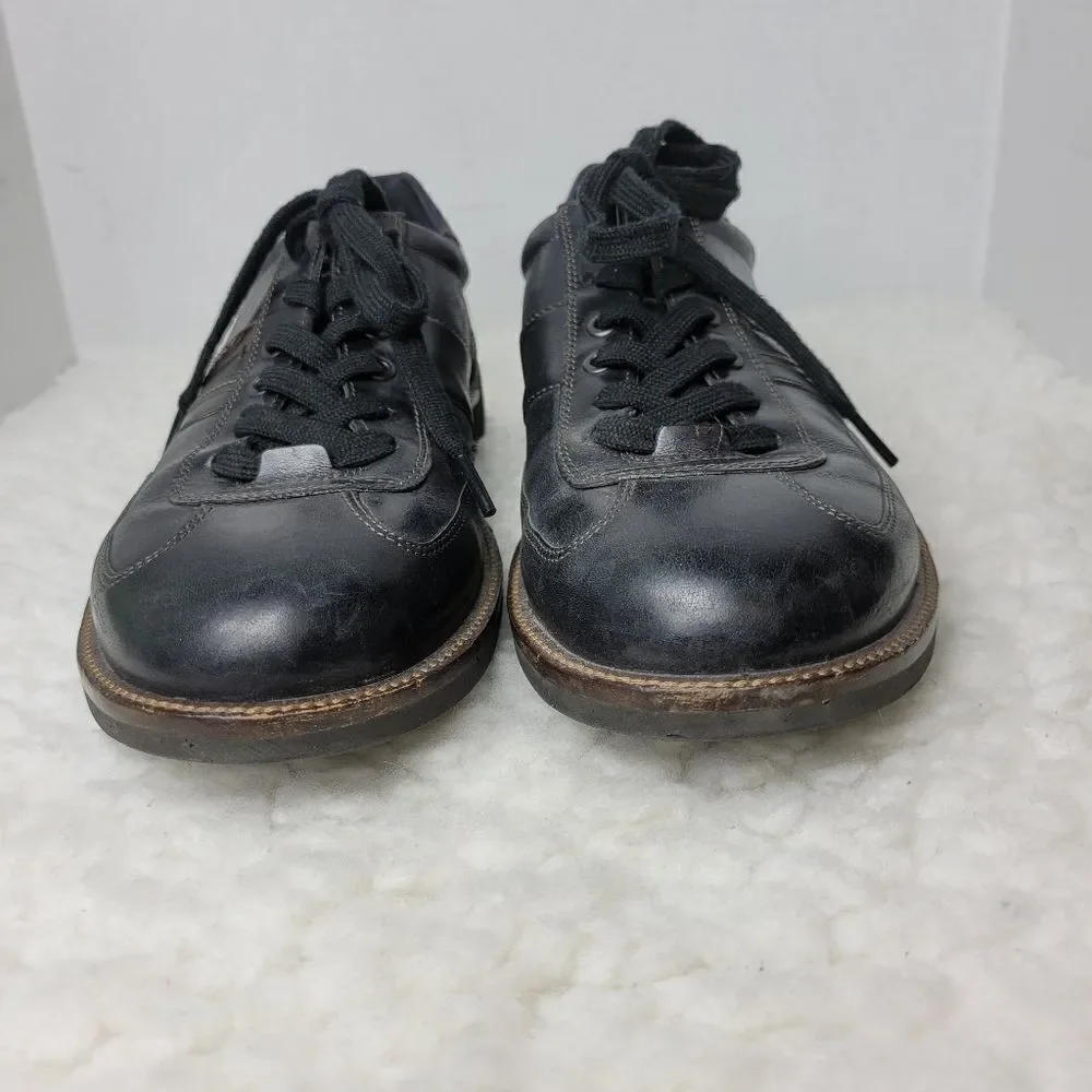 Ecco Chander Sneaker Men's Size 12  Black  Leather Casual Dress Shoes